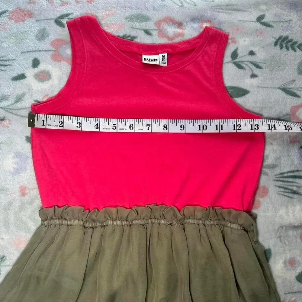 RUUM High-Low Dress Kid 10 Boho Y2k Fairy Grunge Indie Festival Cottage Kidcore